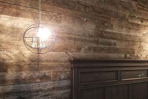 wood accent wall